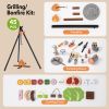 Camping Set for Kids, 45 Pcs Indoor and Outdoor Camping Tools Pretend Play Set for Toddler Boys & Girls(12PCS an Order)