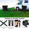 Traveling Folding Camping Chairs and Table Set with Carrying Bag