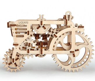 Wooden jewelry box (Option: Tractor)