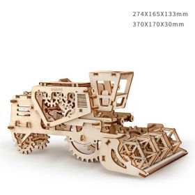 Wooden jewelry box (Option: Combine harvesters)