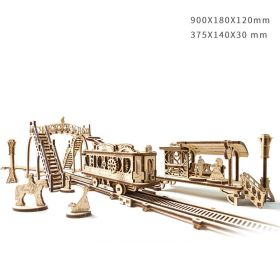 Wooden jewelry box (Option: Tram landscape)