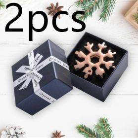 Snow 18 In One Multi-Function Tool Card Combination (Option: 2pcs-Rose gold GIFT PACK)