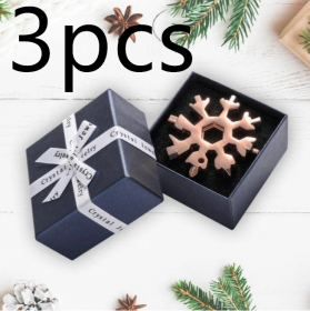 Snow 18 In One Multi-Function Tool Card Combination (Option: 3pcs-Rose gold GIFT PACK)