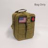 MOLLE Tactical First Aid Bag - Detachable Medical Kit with Emergency Supplies for EMT, Survival, and Tactical Gear