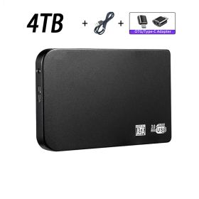 Original High-speed 16TB Portable External Solid State Hard Drive USB3.0 Interface HDD Mobile Hard Drive For Laptop/mac (Color: 4TB Black)