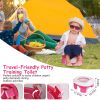 Portable Toddler Potty Toilet Foldable Potty Training Seat Cover with Splash Guard