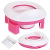 Portable Toddler Potty Toilet Foldable Potty Training Seat Cover with Splash Guard